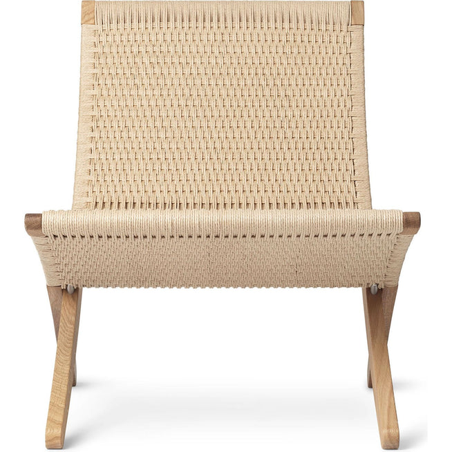 Photo of Mg501 Cuba Folding Armchair Oak Stand Natural Paper