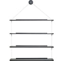 Thumbnail photo of Wall Mounted Bookcase, Black Lacquered Ash - Vägghyllor - Achille Castiglioni,pier Giacomo Castiglioni - Träfärgad - Trä