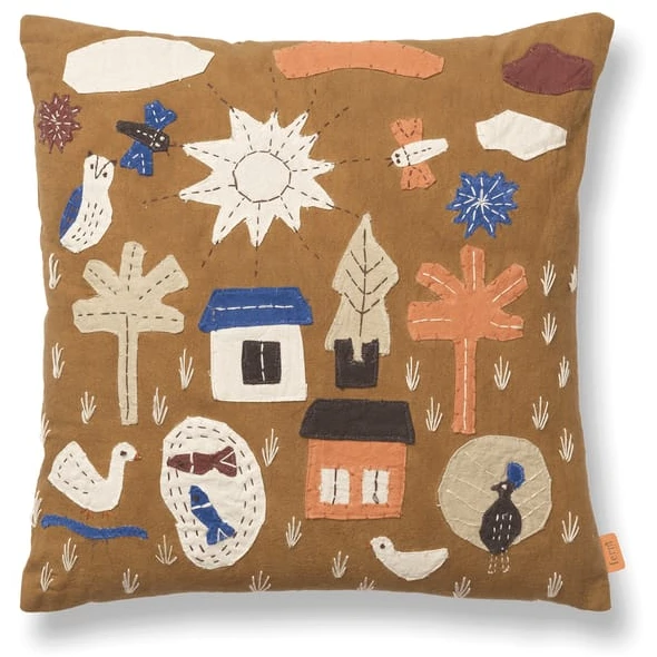 Photo of Village Cushion - Pude - Village Cushion - Sugar Kelp - W40 X D1 X H40 Cm