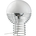 Thumbnail photo of Wire Table Lamp Ø40 Cm Chrome/white - Bordslampor - Verner Panton - Vit