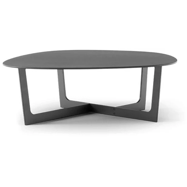 Photo of Insula Table 5192 By Ernst & Jensen - Sofabord - Black Lacquered Aluminium - W121 X D118 X H38 Cm