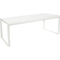 Bellevie Table 196 X 90 Cm Cotton White - Matbord Utomhus - Pagnon & Pelhaître - Vit - Metall