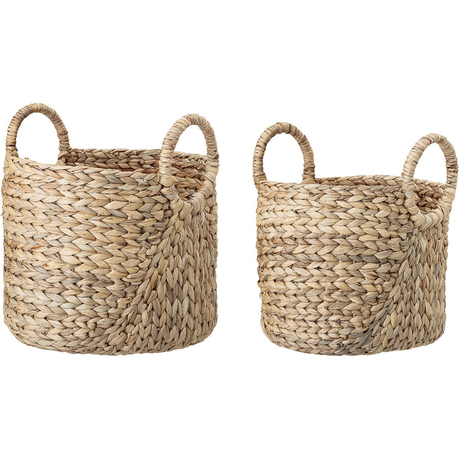 Photo of Basket of Water Hyacinth Natural - Set of 2