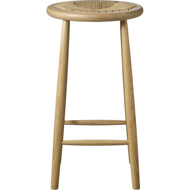 Photo of J164c Counter Squared Bar Stool Oak