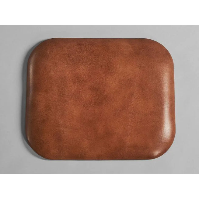 Photo of Sculpt Stool Cushion - Stools - Kristian Sofus Hansen, tommy Hyldahl - Brown - Leather