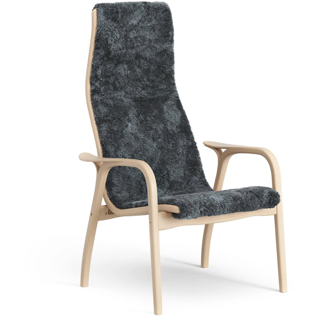 Photo of Lamino Arm Chair Laquered Beech/sheep Skin