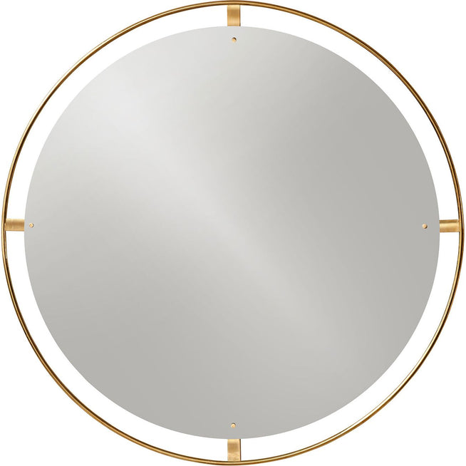 Photo of Nimbus Mirror Ø110, Polished Brass - Full Body Mirrors - Krøyer-setter-lassen - Gold