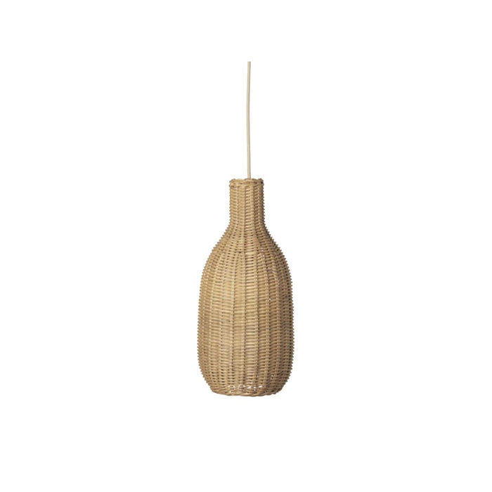 Photo of Braided Lampshade - Lampeskærm - Bottle - Natural - Ø18 X H39 Cm