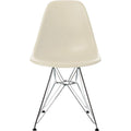 Eames Plastic Chair Dsr - 11 Pebble - Chrome Base - Matstolar - Charles & Ray Eames - Vit - Metall/plast