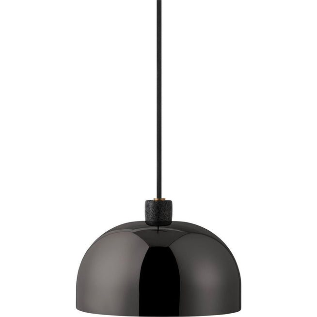 Photo of Grant Pendant Lamp Black, Small- Steel, Granite