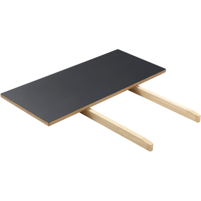 Photo of C35 Table Extension Leaf 82x37 Cm Dark Grey-oak Nature Lacquered