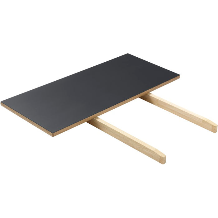Photo of C35 Table Extension Leaf 82x37 Cm Dark Grey-oak Nature Lacquered