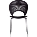 Thumbnail photo of Trinidad 3398 Chair Ash Black Stain, Chrome Legs