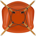 Eames Plastic Armchair Daw - 43 Rusty Orange - Golden Maple - Matstolar - Charles & Ray Eames - Orange - Metall/trä/plast