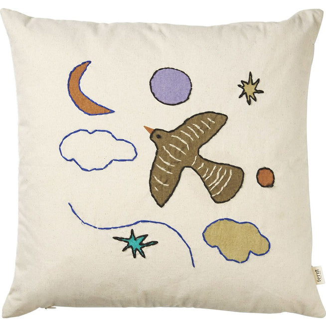 Photo of Naive Cushion - Børnepude - Bird - W40 X H40 Cm