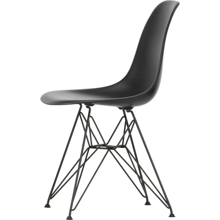 Eames Plastic Chair Dsr - 12 Deep Black - Basic Dark Base - Matstolar - Charles & Ray Eames - Svart - Metall/plast