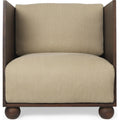 Thumbnail photo of Rum Lounge Chair - Loungestol - Rich Velvet / Darl Stained Pinewood - W80 X D68 X H84 Cm