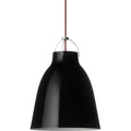 Thumbnail photo of Caravaggio 2 Pendant Black Smooth-red Textile Cord