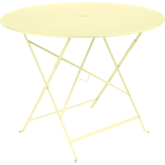 Photo of Bistro Table 96 cm Frosted Lemon A6 - Garden Table - Yellow - Metal