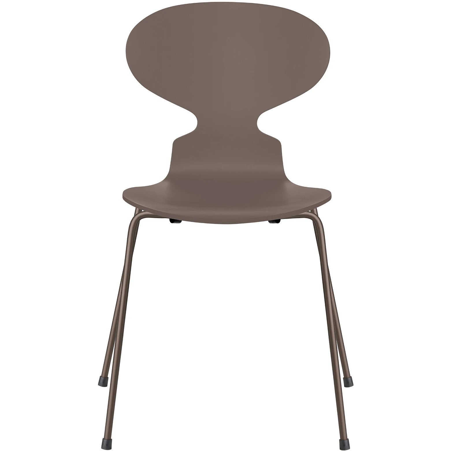 3101 Myran 4 Ben, Lackad, Deep Clay, Underrede Brown Bronze - Matstolar - Arne Jacobsen