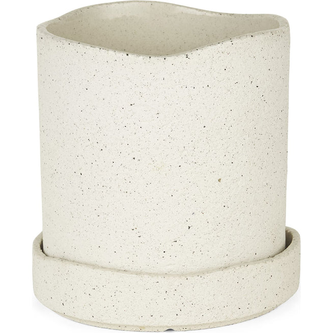 Photo of Uneru Pot - Jar - White - Small - H15 x Ø13 cm