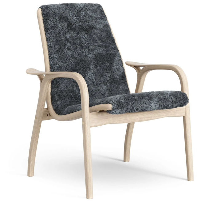 Photo of Laminett Arm Chair White Pigmented Oak/sheep Skin