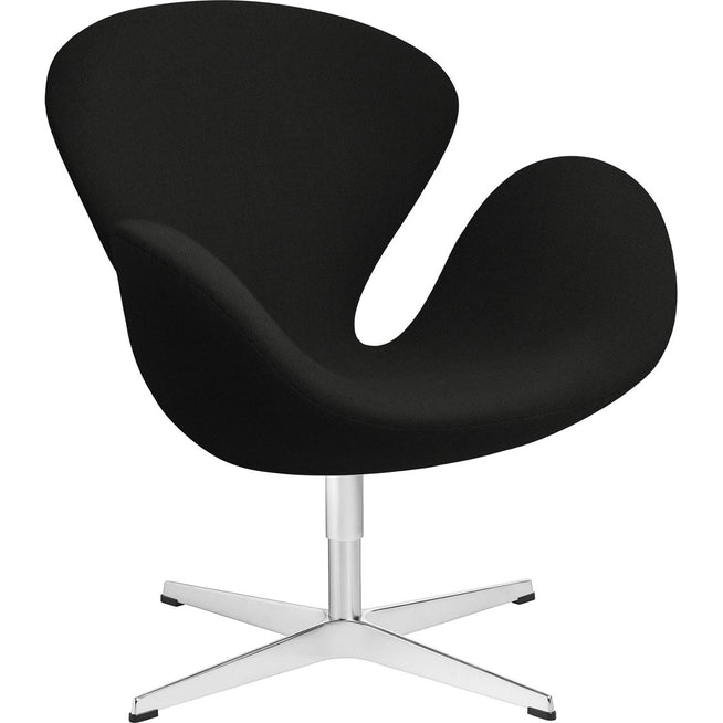 Photo of Svanen Christianshavn Black Uni 1175 - Armchairs - Arne Jacobsen - Metal/foam/wool