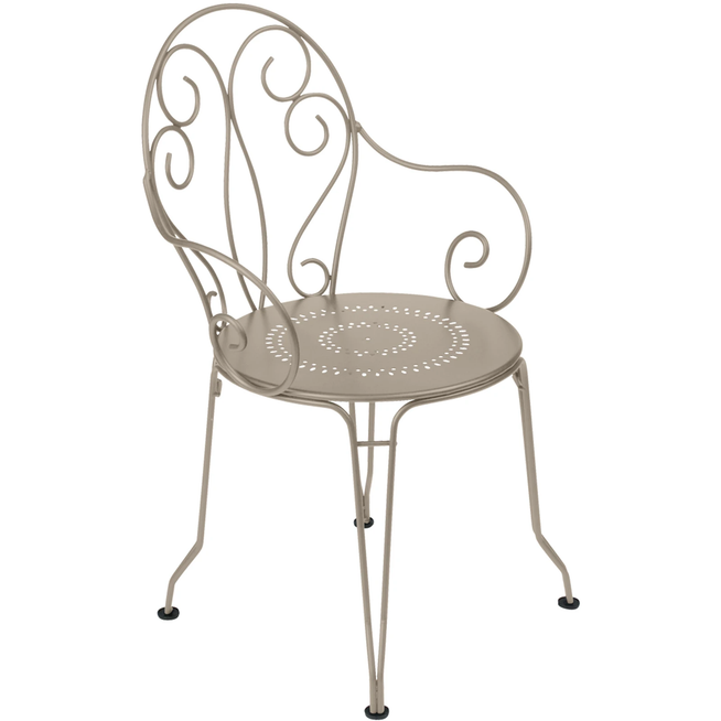 Photo of Montmartre Armchair, Nutmeg - Outdoor dining chairs - Beige - Metal