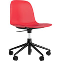 Form Chair Swivel 5W Gas lift - Black Aluminum