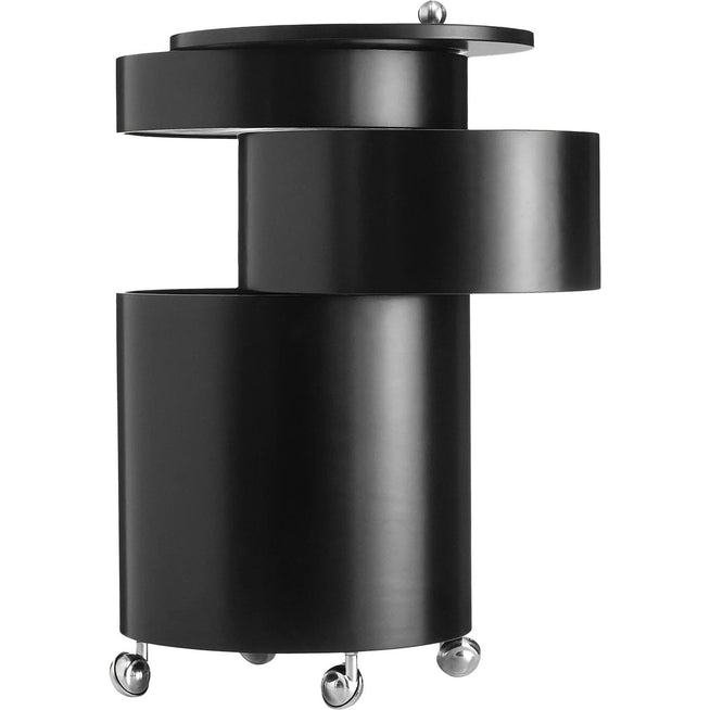 Photo of Barboy Storage - Black - Moulded Painted Mdf - Side Table - Mdf/Metal