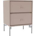 Thumbnail photo of Drift Drawer Module - Mushroom / Matt Chrome Legs - Sängbord - Peter J. Lassen - Beige - Mdf