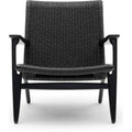 Thumbnail photo of CH25 Lounge Chair - Black Lacquered Oak
