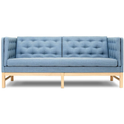 Ej315 Sofa 1542 By Erik Ole Jørgensen - 2 Personers Sofa - Foss 722 / Light Oiled Oak - W180 X D77 X H81 X Sh43 Cm