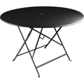 Thumbnail photo of Bistro Table Ø 117 cm, Liquorice - Outdoor dining table - Black - Metal
