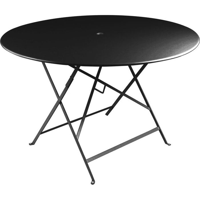 Photo of Bistro Table Ø 117 cm, Liquorice - Outdoor dining table - Black - Metal