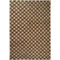 Thumbnail photo of Check Wool Jute Rug - Gulvtæppe - 200 X 300 - Coffee/natural - W200 X D1 X H300 Cm