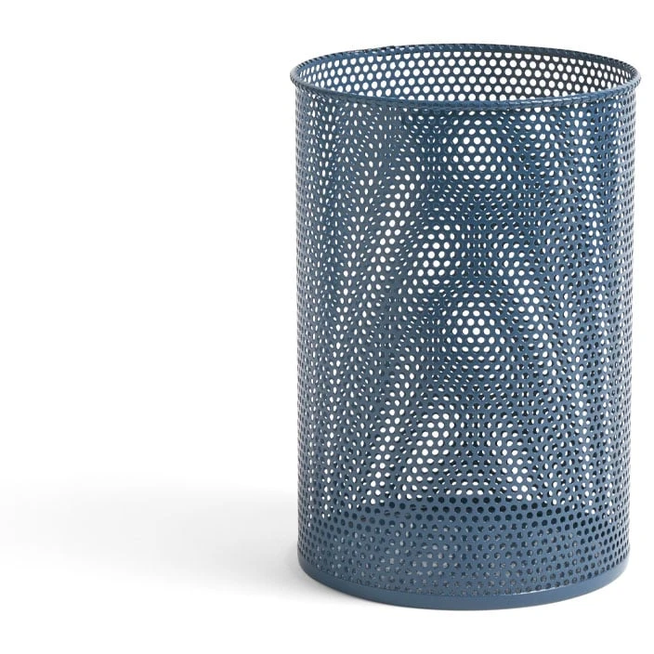Photo of Perforated Wastepaper Bin Petrol Blue, Medium