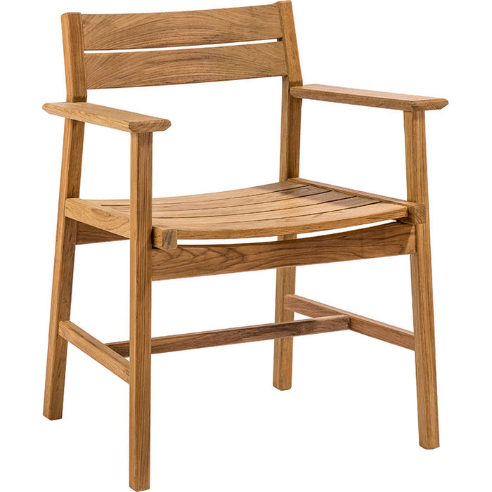 Photo of Djurö Armchair Teak - Outdoor dining chairs - Matilda Lindblom - Wood coloured - Wood
