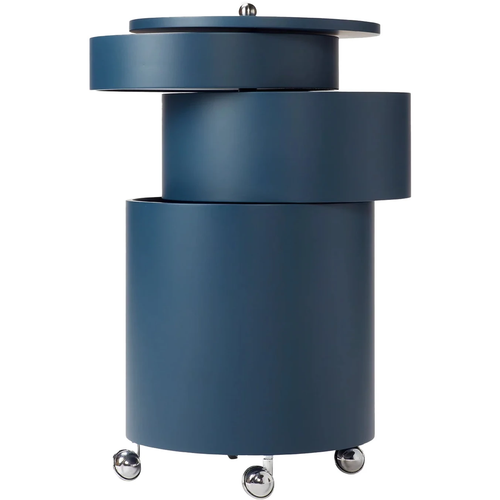 Photo of Barboy Storage, Blue, Moulded Painted Mdf - Småbord & Sidobord - Verner Panton - Blå - Mdf/metall