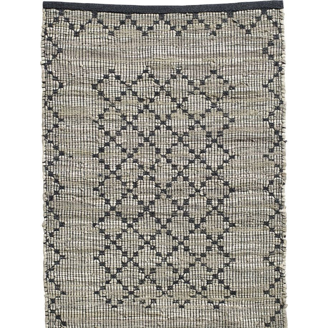Photo of Chindi Woven Blanket - Leather / Cotton