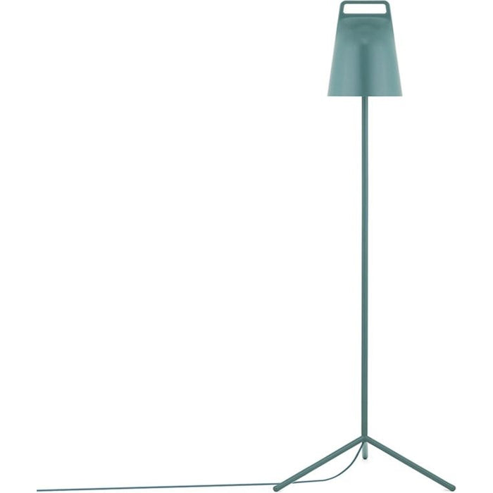 Photo of Stage Floor Lamp Petrol Green - Powder-coated Steel