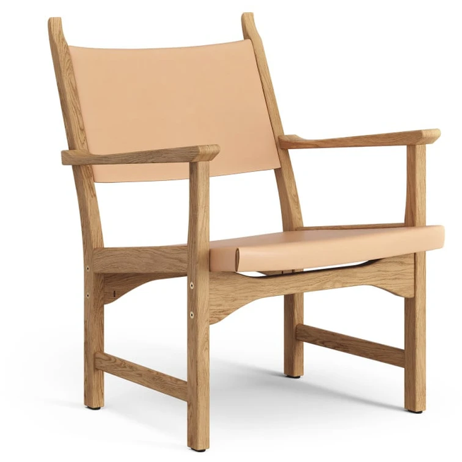 Photo of Caryngo Arm Chair Oiled Oak-leather