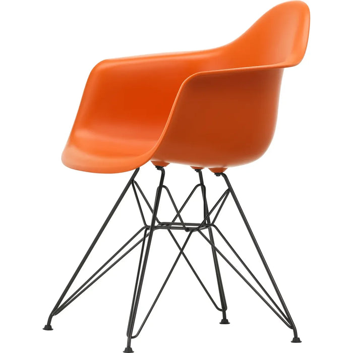 Eames Plastic Armchair Dar - 43 Rusty Orange - Basic Dark Base - Matstolar - Charles & Ray Eames - Orange - Metall/plast