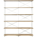 Thumbnail photo of A91 Nordhavn Shelving H: 186 X 160,5 Cm - Oak/Silk Grey