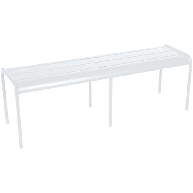 Photo of Luxembourg 3/4 Seater Bench Cotton White 01 - Garden Benches - Frédéric Sofia - White - Metal