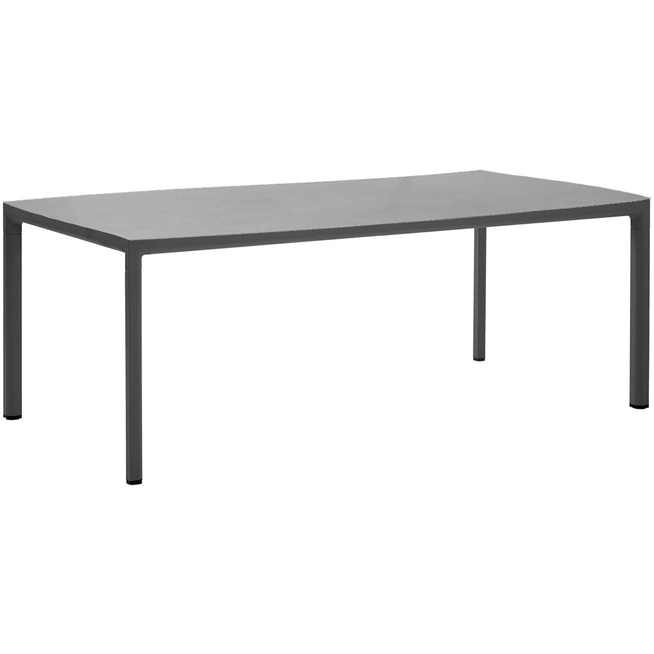 Photo of Drop Matbordsunderrede, Lava Grey,top: 200x100, Concrete Grey, Keramik - Matbord Utomhus - Cane-line Design Team - Grå - Naturmaterial/metall
