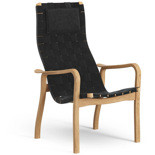 Photo of Primo Arm Chair High With Neck Cushion Oiled Oak