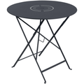Thumbnail photo of Floréal Table Ø 77 cm, Anthracite - Outdoor dining table - Grey - Metal