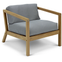 Virkelyst Chair, Teak, Fossflakes Padding, Outdoor Textile /