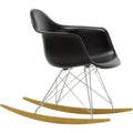 Thumbnail photo of Eames Plastic Armchair RAR - 12 Deep Black - Chrome Base - Golden Maple - Dining Chairs - Metal/Wood/Plastic